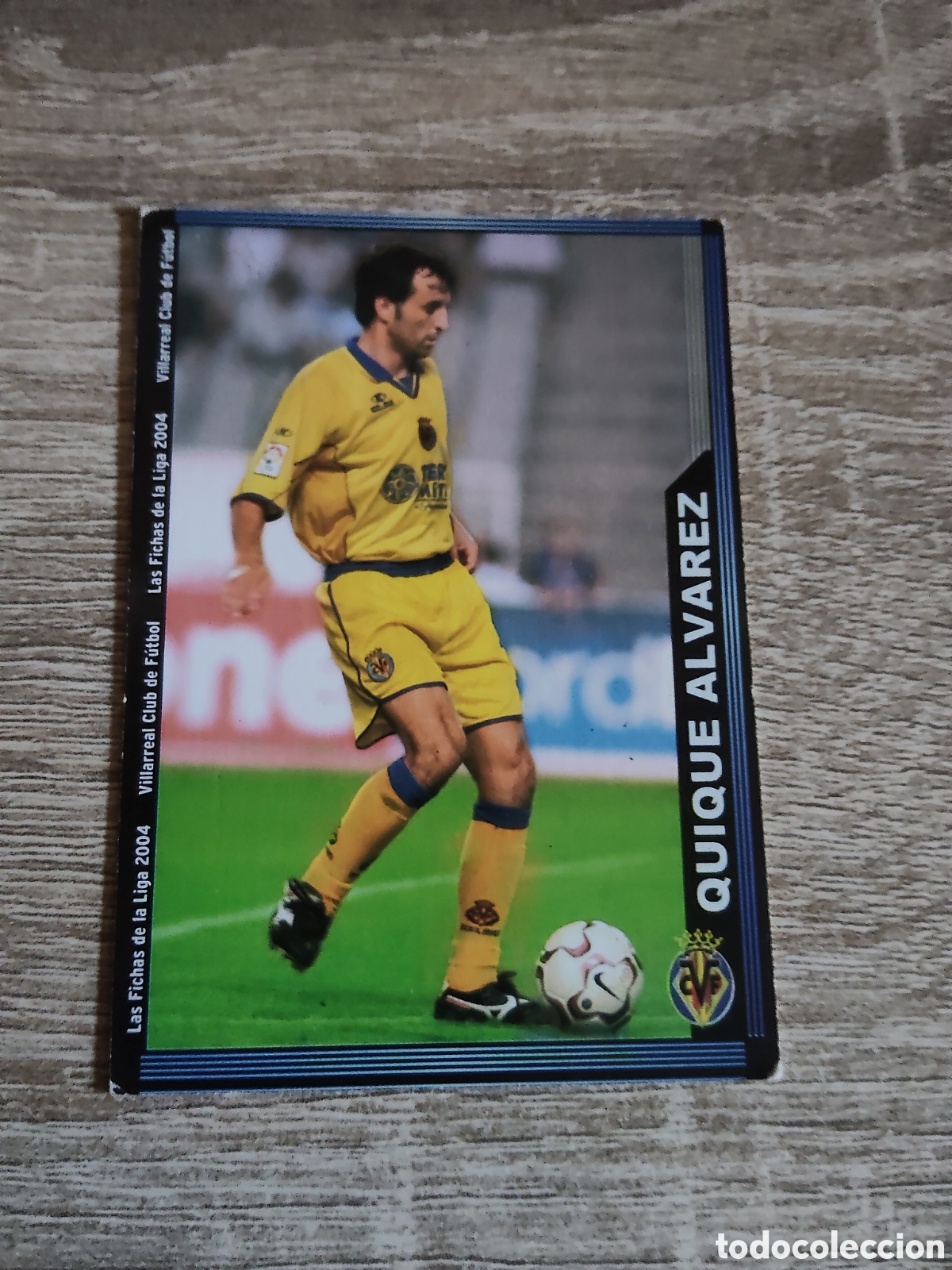 Cromos de f&uacute;tbol: Mundicromo las fichas de la liga 2004 387 Quique &Aacute;lvarez Villarreal escudo estrecho