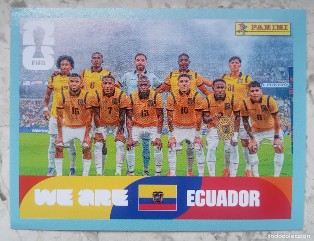Cromos de f&uacute;tbol: Figurina Panini 2026 Cromo World Cup Usa Mundial 2026 squadra alineaci&oacute;n team Ecuador n ECU 13