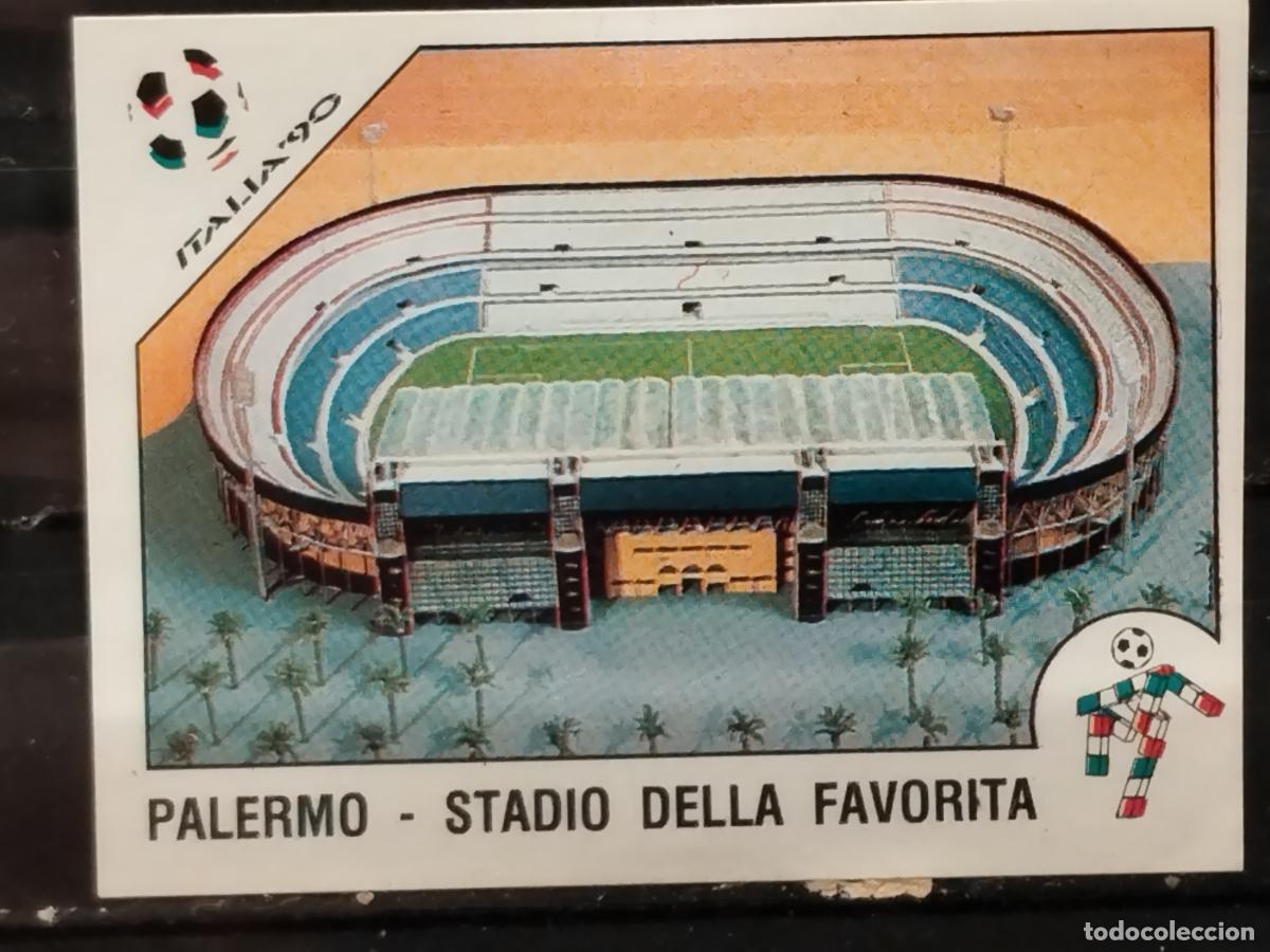 Football Stickers: PANINI. MUNDIAL DE FUTBOL ITALIA '90. N&ordm; 37. ESTADIO DELLA FAVORITA. PALERMO.