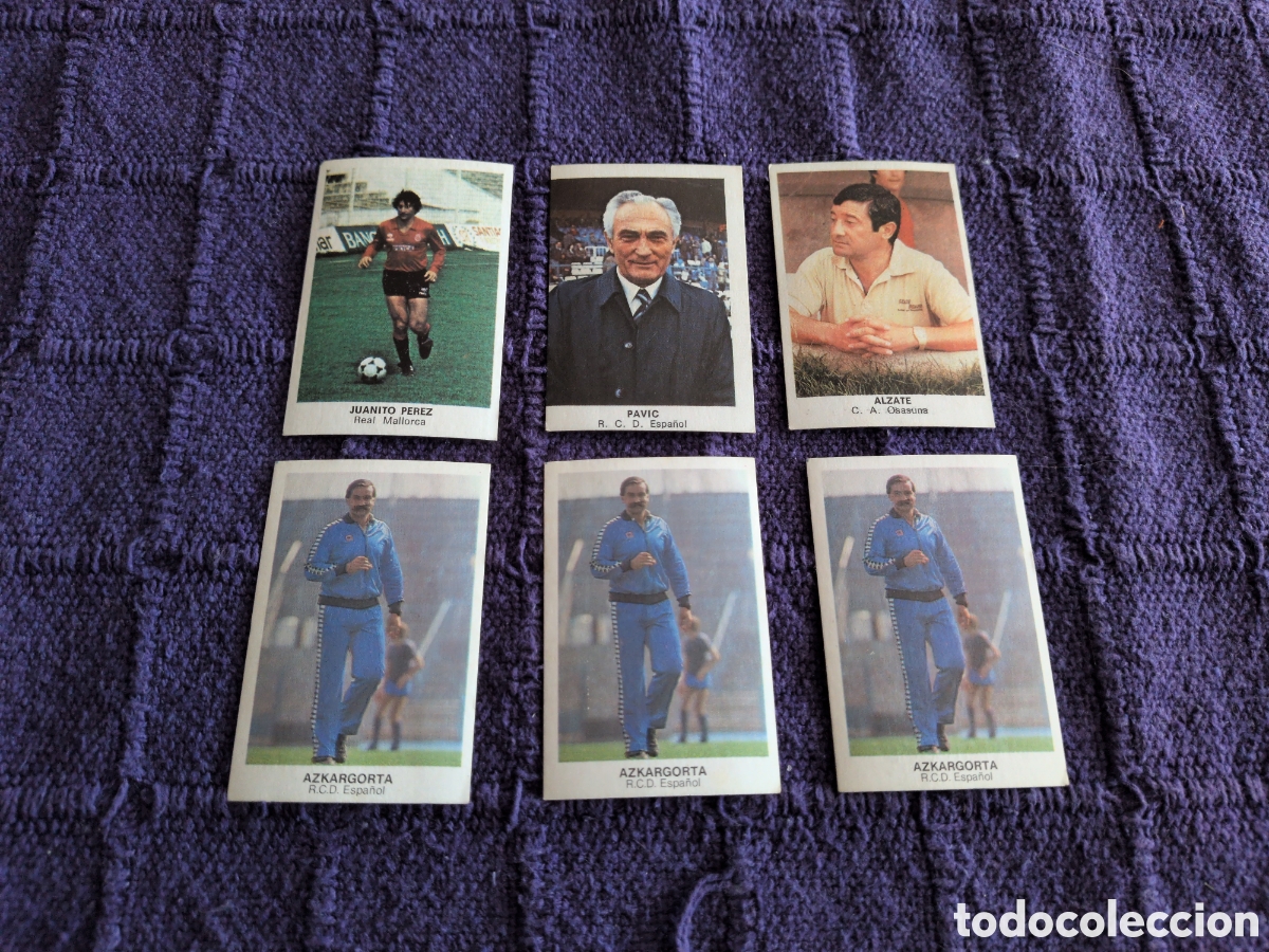 Football Stickers: Lote de 6 cromos Futbol 84. Cromos Cano