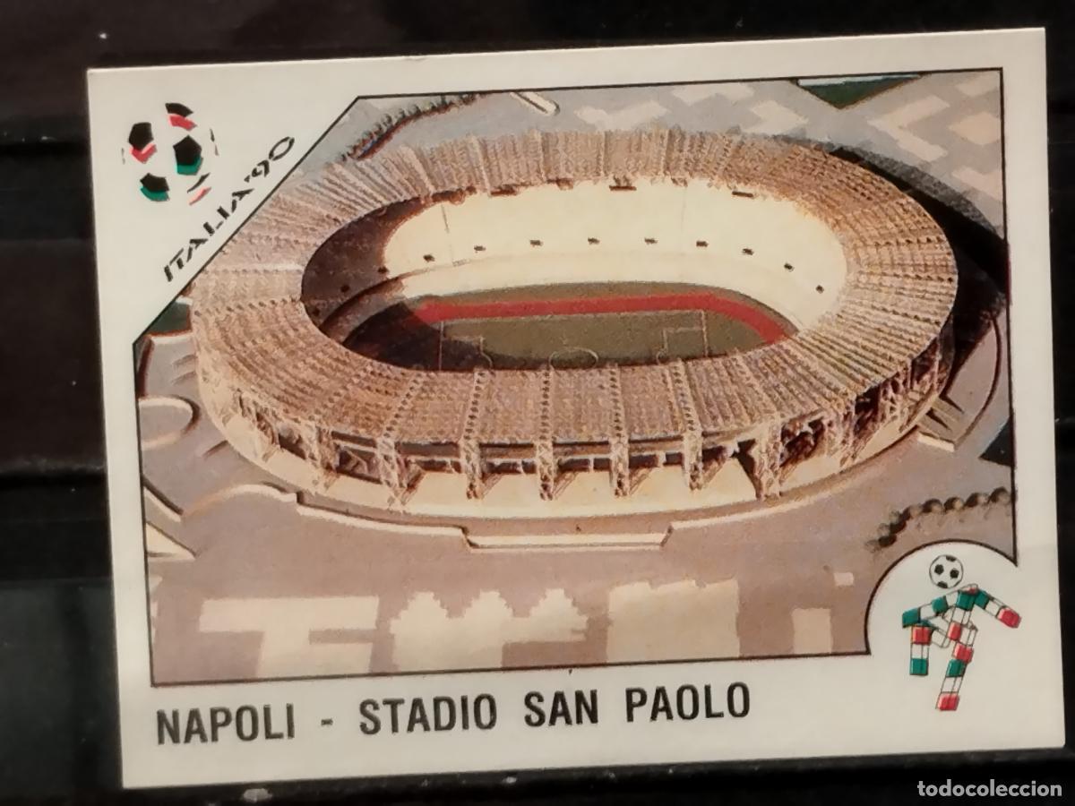 Football Stickers: PANINI. MUNDIAL DE FUTBOL ITALIA '90. N&ordm; 13. STADIO SAN PAOLO. NAPOLI.
