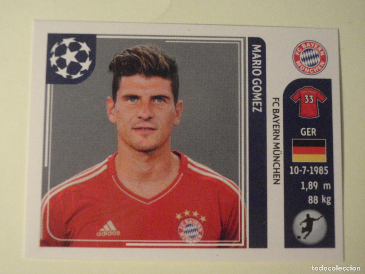 Cromos de f&uacute;tbol: N&ordm; 20 MARIO G&Oacute;MEZ (Bayern M&uuml;nchen) UEFA Champions League 2011 2012 PANINI Stickers 11 12
