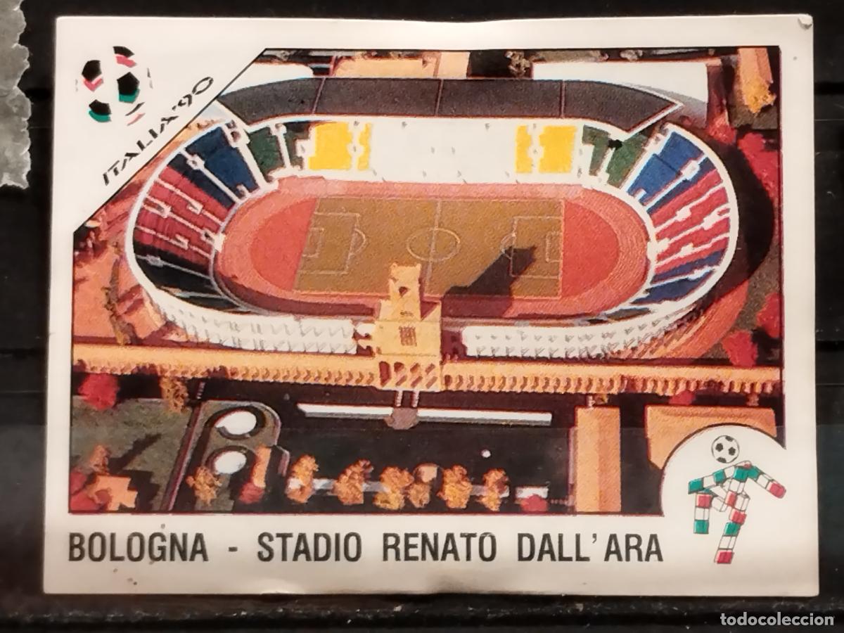 Football Stickers: PANINI. MUNDIAL DE FUTBOL ITALIA '90. N&ordm; 24. STADIO RENATO DALL'ARA. BOLONIA.