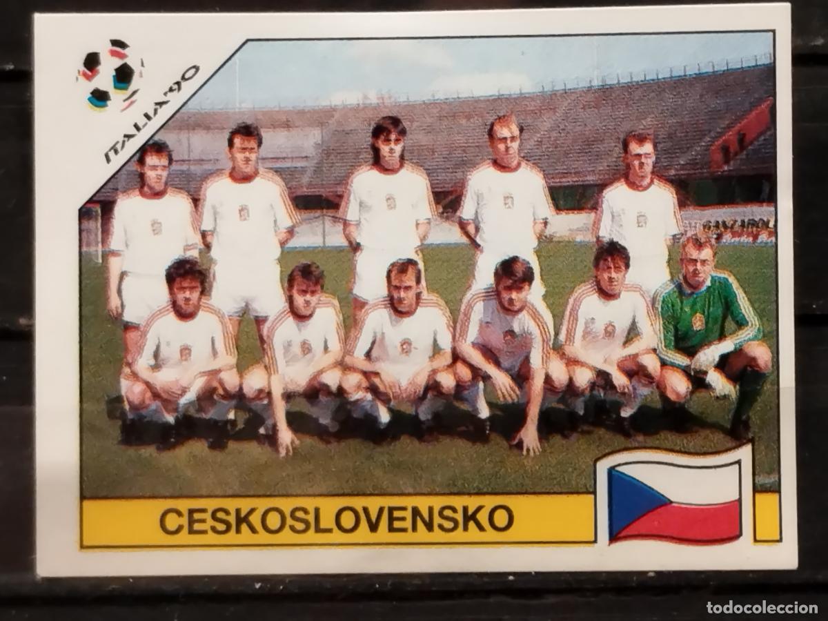 Football Stickers: PANINI. MUNDIAL DE FUTBOL ITALIA '90. N&ordm; 79. SELECCION CHECOSLOVACA.