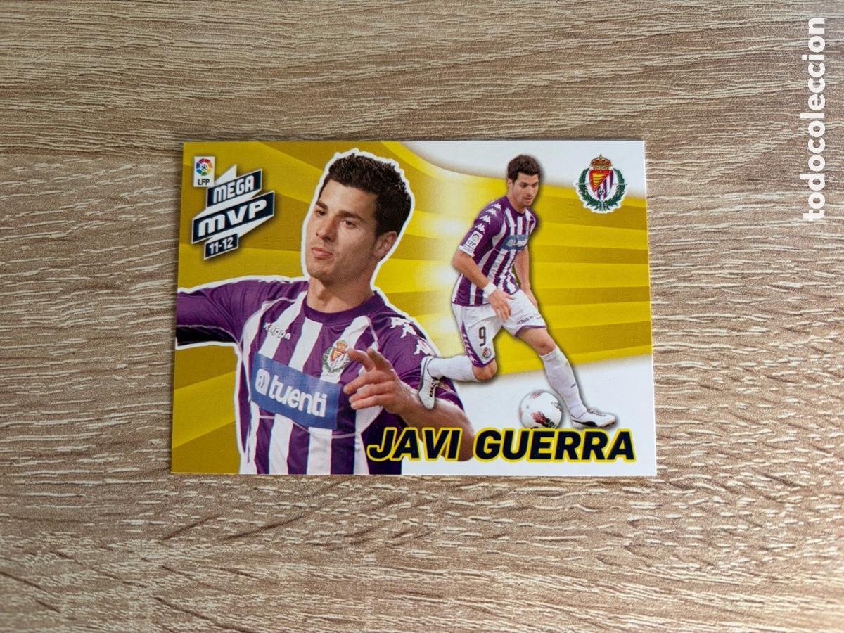 Cromos de f&uacute;tbol: 440 JAVI GUERRA MEGA MVP MEGACRACKS MGK PANINI 2011 2012 11 12 REAL VALLADOLID