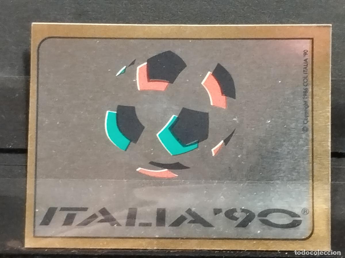 Cromos de f&uacute;tbol: PANINI. MUNDIAL DE FUTBOL ITALIA '90. N&ordm; 1. EMBLEMA DEL MUNDIAL.