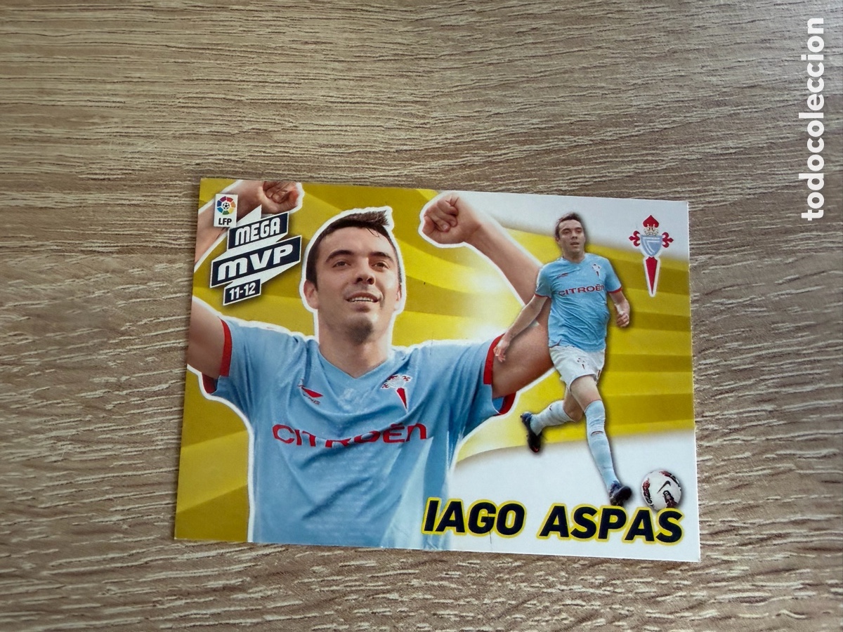 Cromos de f&uacute;tbol: 426 IAGO ASPAS MEGA MVP MEGACRACKS MGK PANINI 2011 2012 11 12 RC CELTA DE VIGO