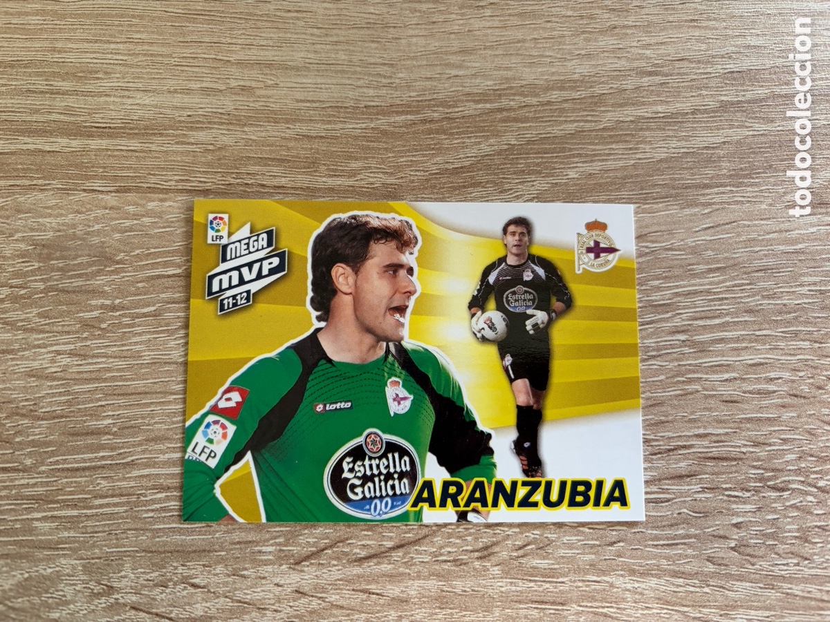 Football Stickers: 424 ARANZUBIA MEGA MVP MEGACRACKS MGK PANINI 2011 2012 11 12 RC DEPORTIVO DE LA CORU&Ntilde;A