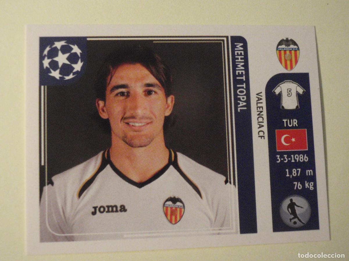 Cromos de f&uacute;tbol: N&ordm; 303 MEHMET TOPAL (Valencia CF) UEFA Champions League 2011 2012 PANINI Stickers 11 12
