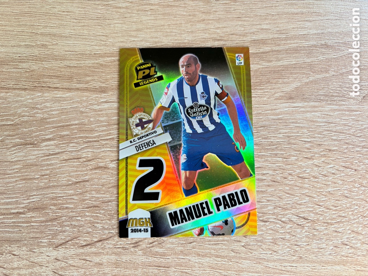 Fu&szlig;ball-Sticker: 433 MANUEL PABLO PL LEGENDS MEGACRACKS MGK PANINI 2014 2015 14 15 RC DEPORTIVO DE LA CORU&Ntilde;A
