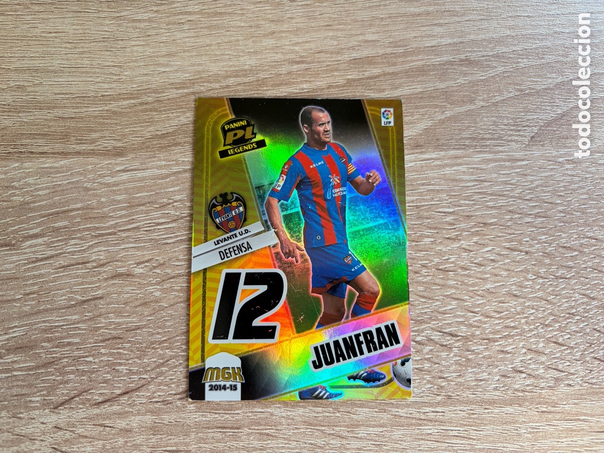 Cromos de f&uacute;tbol: 432 JUANFRAN PL LEGENDS MEGACRACKS MGK PANINI 2014 2015 14 15 LEVANTE UD