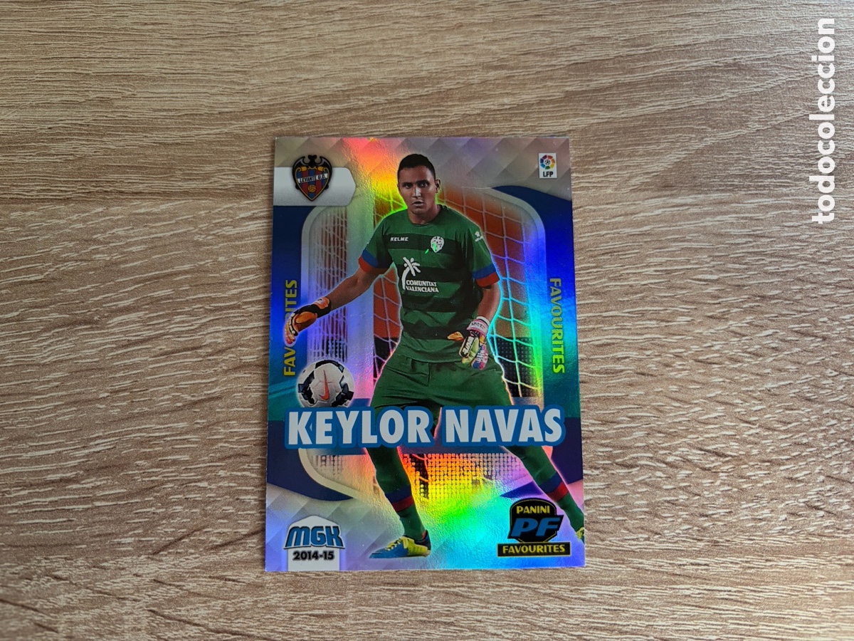 Cromos de f&uacute;tbol: 396 KEYLOR NAVAS FAVOURITES MEGACRACKS MGK PANINI 2014 2015 14 15 LEVANTE UD