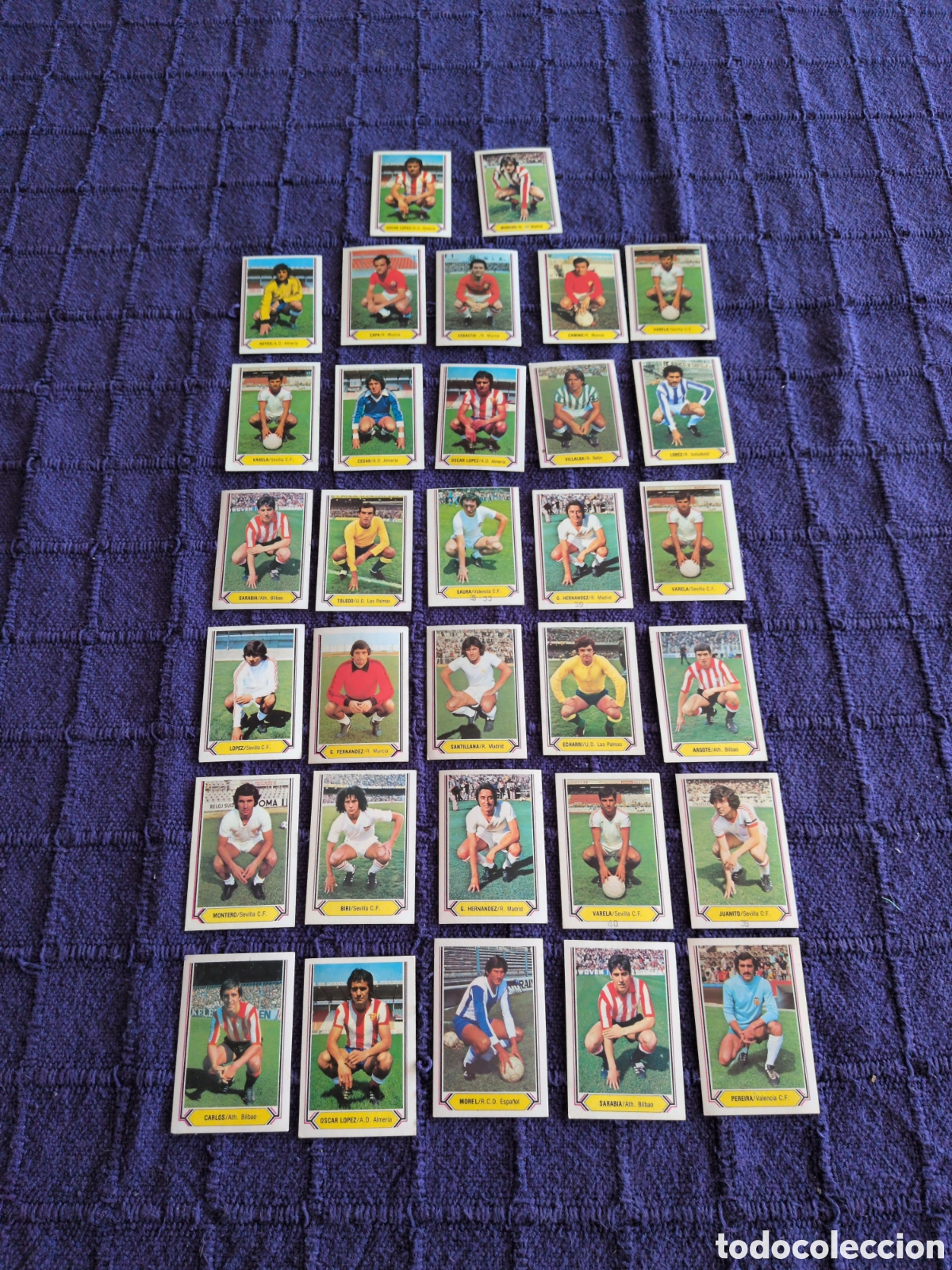 Cartes &agrave; collectionner de Football: Lote de 32 cromos Campeonato de Liga 80-81. Ediciones Este