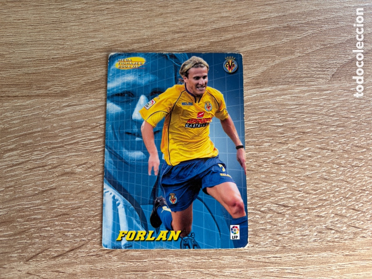 Cromos de f&uacute;tbol: 500 FORLAN MEGA FICHAJES MEGACRACKS MGK PANINI 2004 2005 04 05 VILLARREAL CF