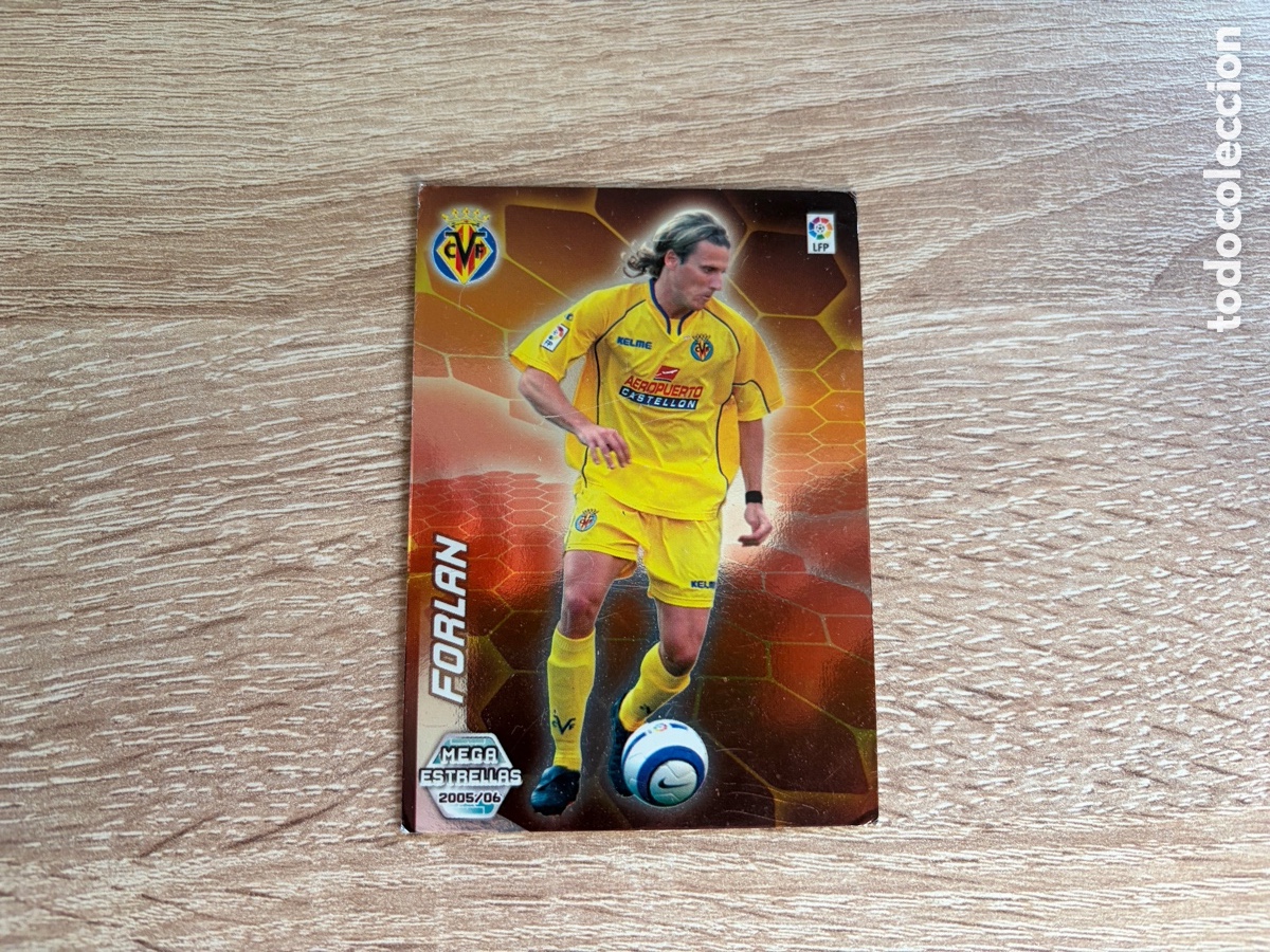 Cromos de f&uacute;tbol: 392 FORLAN MEGA ESTRELLAS MEGACRACKS MGK PANINI 2005 2006 05 06 VILLARREAL CF