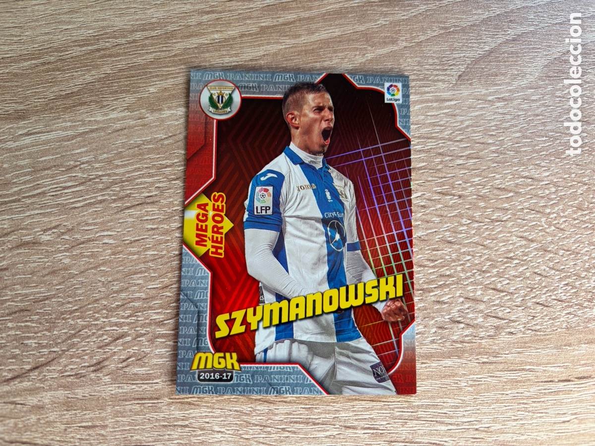 Cromos de f&uacute;tbol: 323 SZYMANOWSKI MEGA H&Eacute;ROES MEGACRACKS MGK PANINI 2016 2017 16 17 CD LEGAN&Eacute;S