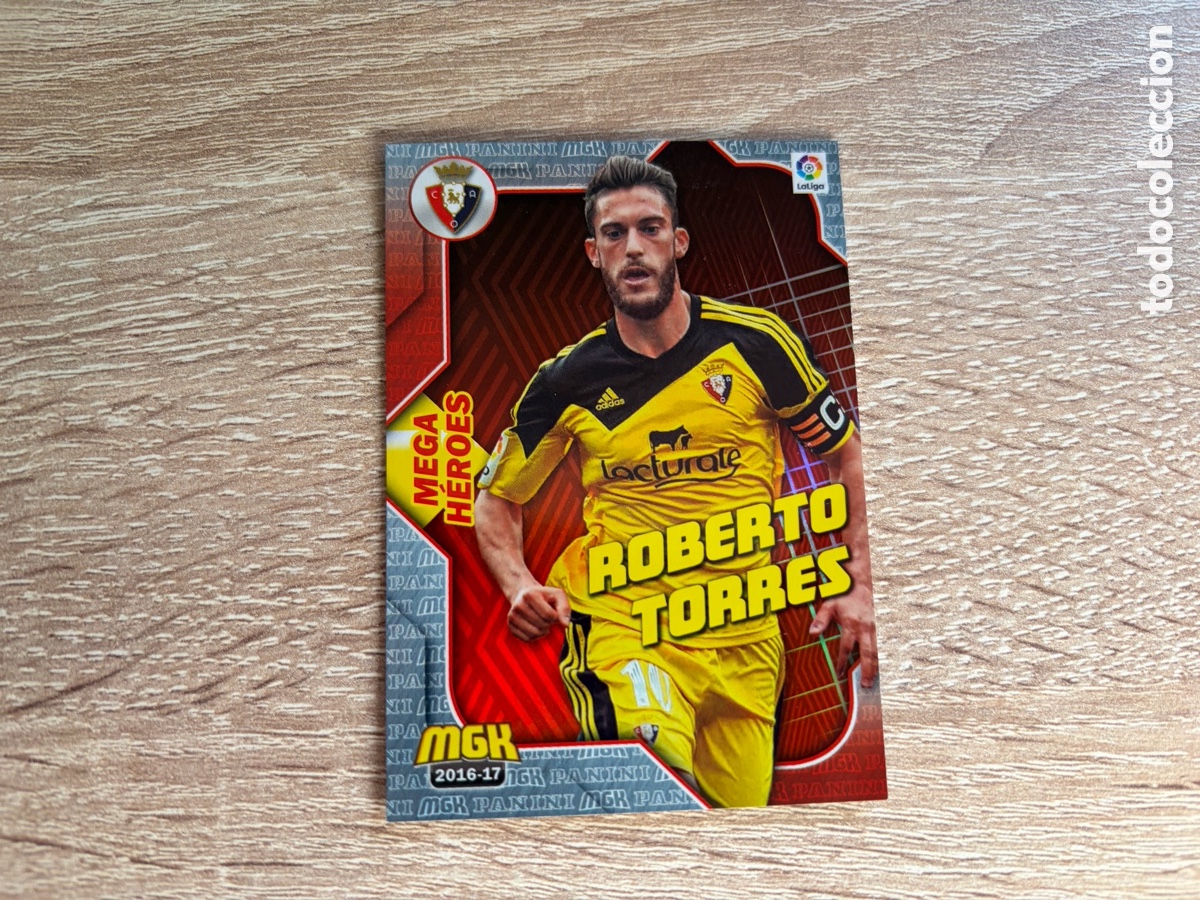 Cromos de f&uacute;tbol: 403 ROBERTO TORRES MEGA H&Eacute;ROES MEGACRACKS MGK PANINI 2016 2017 16 17 CA OSASUNA