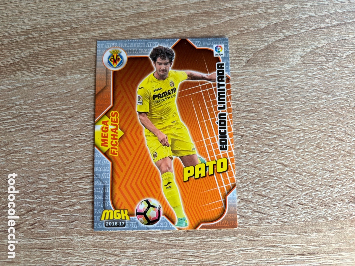 Cromos de f&uacute;tbol: 535 B PATO MEGAFICHAJES EDICI&Oacute;N LIMITADA MEGACRACKS MGK PANINI 2016 2017 16 17 VILLARREAL CF
