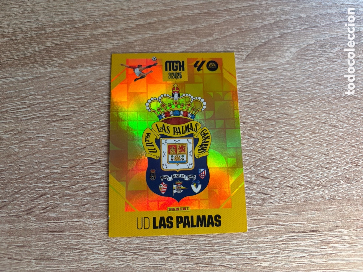Cromos de f&uacute;tbol: ESCUDO UD LAS PALMAS MEGACRACKS MGK PANINI 2024 2025 24 25