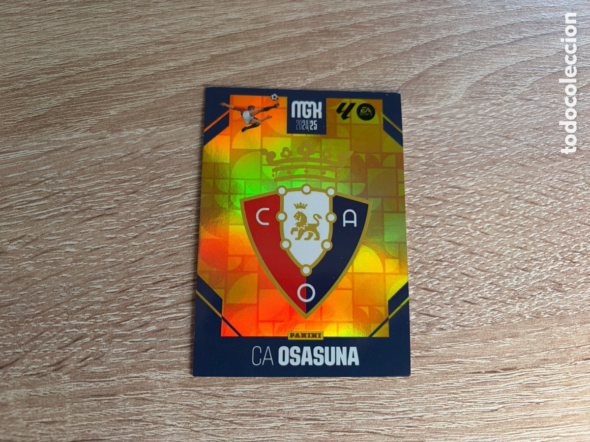 Cromos de f&uacute;tbol: ESCUDO CA OSASUNA MEGACRACKS MGK PANINI 2024 2025 24 25