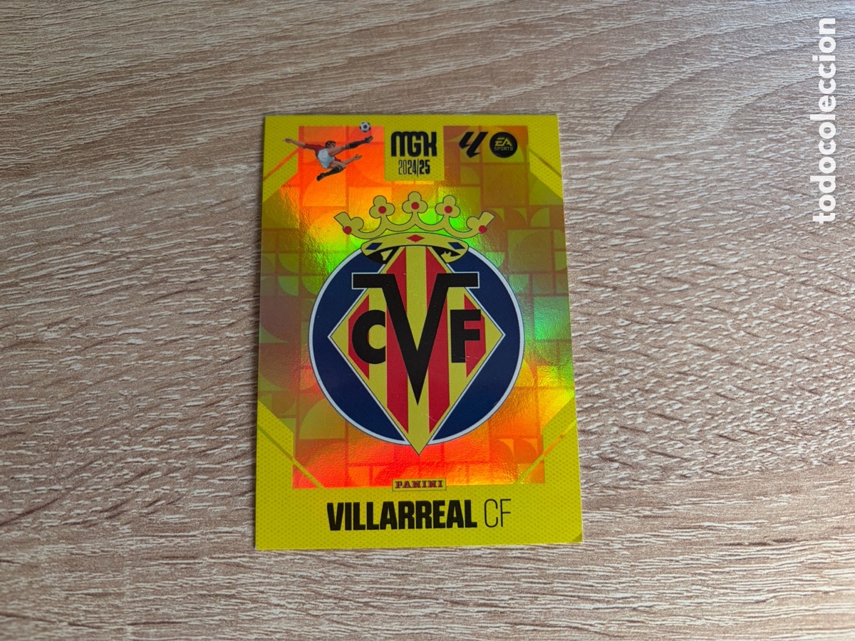 Cromos de f&uacute;tbol: ESCUDO VILLARREAL CF MEGACRACKS MGK PANINI 2024 2025 24 25
