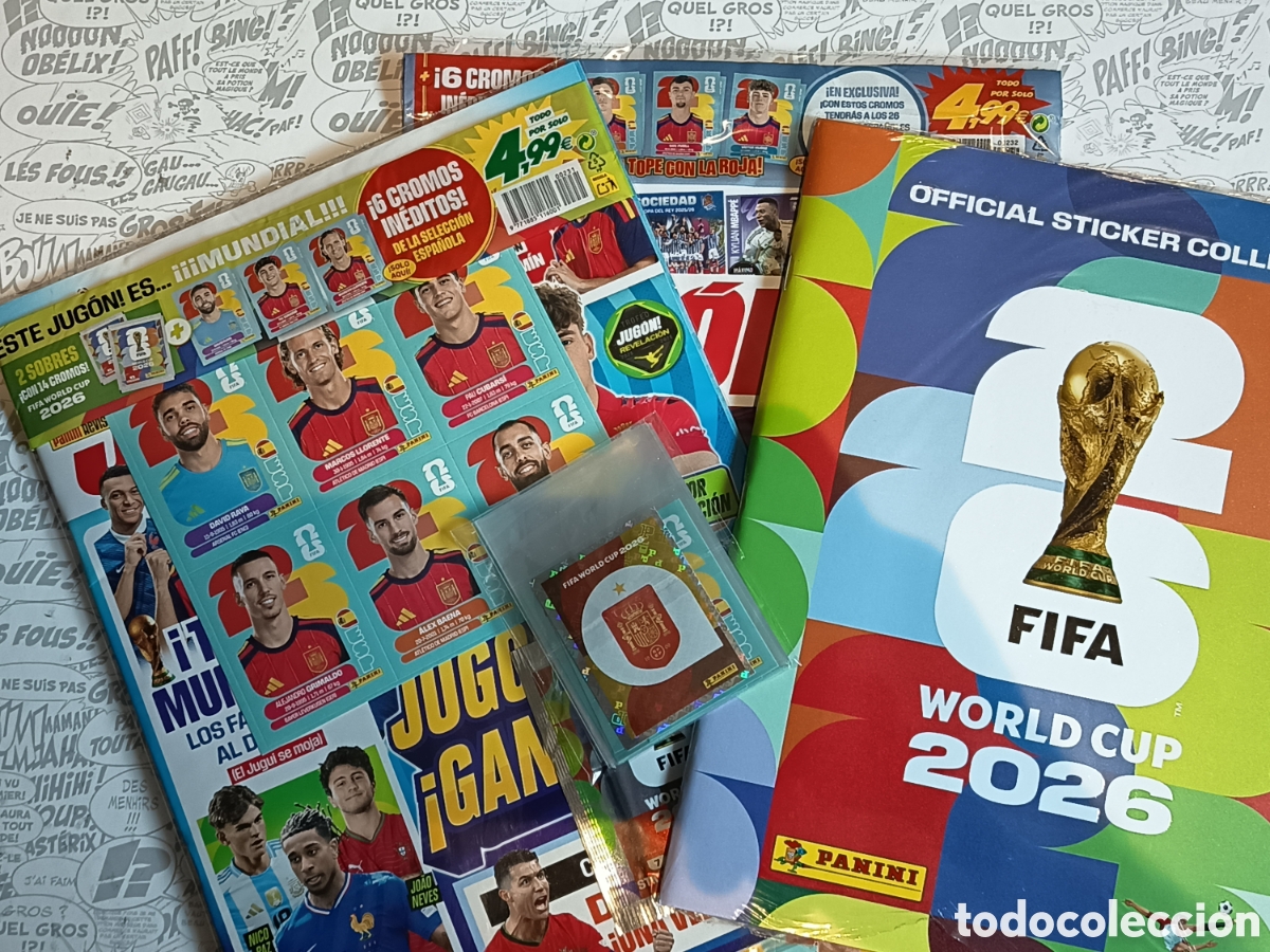 Cromos de f&uacute;tbol: Espa&ntilde;a Equipo Completo Mundial 2026 PANINI todo lo editado