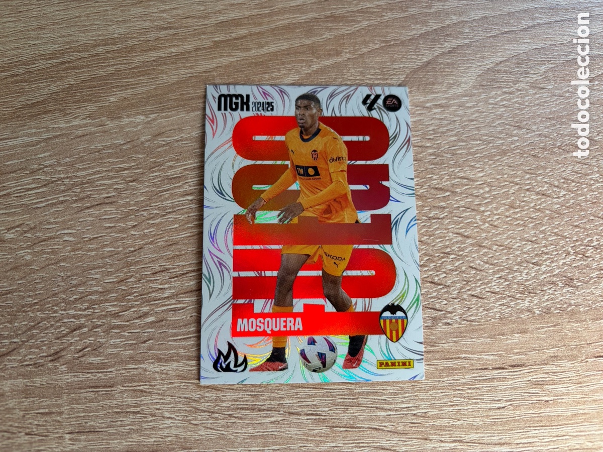 Cromos de f&uacute;tbol: 385 MOSQUERA FUEGO MEGACRACKS MGK PANINI 2024 2025 24 25 VALENCIA CF