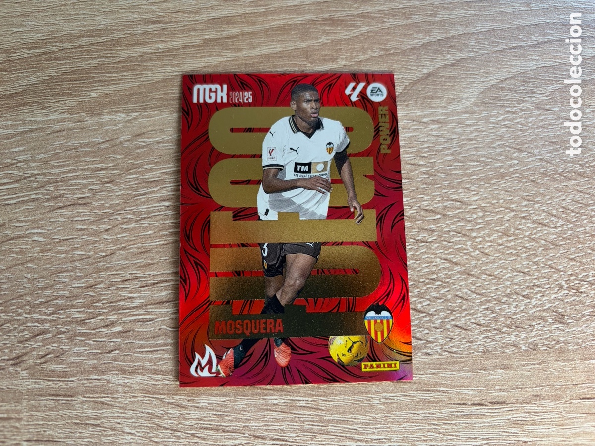 Cromos de f&uacute;tbol: P 385 MOSQUERA FUEGO POWER MEGACRACKS MGK PANINI 2024 2025 24 25 VALENCIA CF