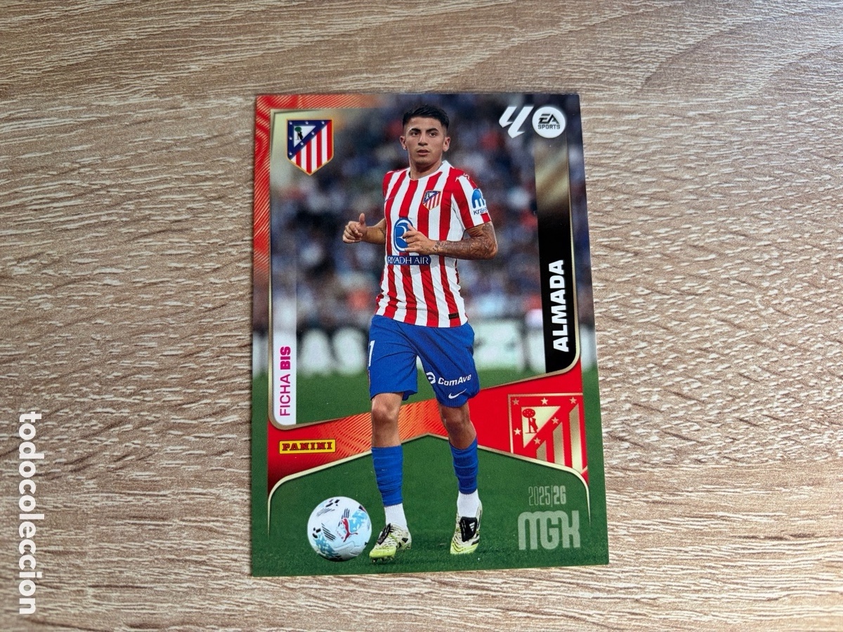 Cromos de f&uacute;tbol: 68 BIS ALMADA FICHA BIS MEGACRACKS MGK PANINI 2025 2026 25 26 ATL&Eacute;TICO DE MADRID
