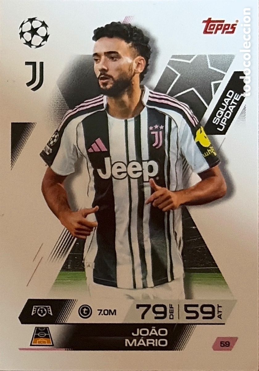 Cromos de f&uacute;tbol: JOAO MARIO - (JUVENTUS) MATCH ATTAX EXTRA CHAMPIONS LEAGUE 2025/26