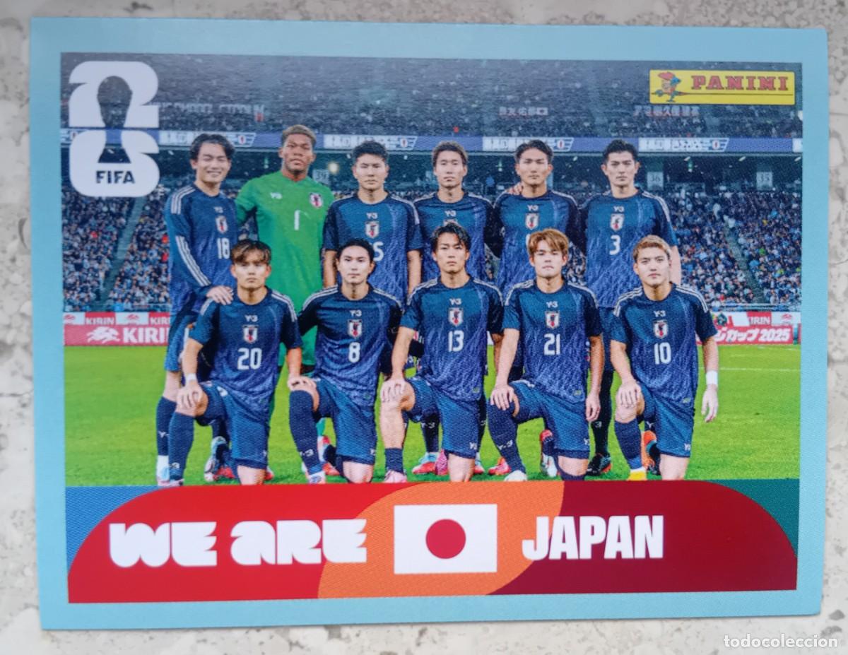 Cromos de f&uacute;tbol: Figurina Panini 2026 Cromo World Cup Usa Mundial 2026 squadra alineaci&oacute;n team Japan n JPN 13