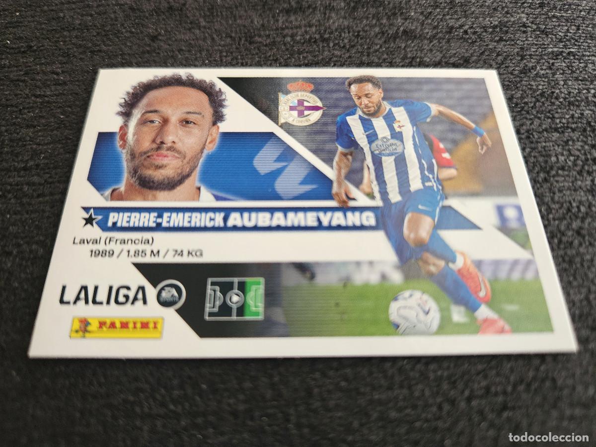 Cromos de f&uacute;tbol: LIGA ESTE 2026 2027 26 27 AUBAMEYANG DEPORTIVO N&ordm; 12 FICHAJE (SEGUNDA EDICI&Oacute;N)