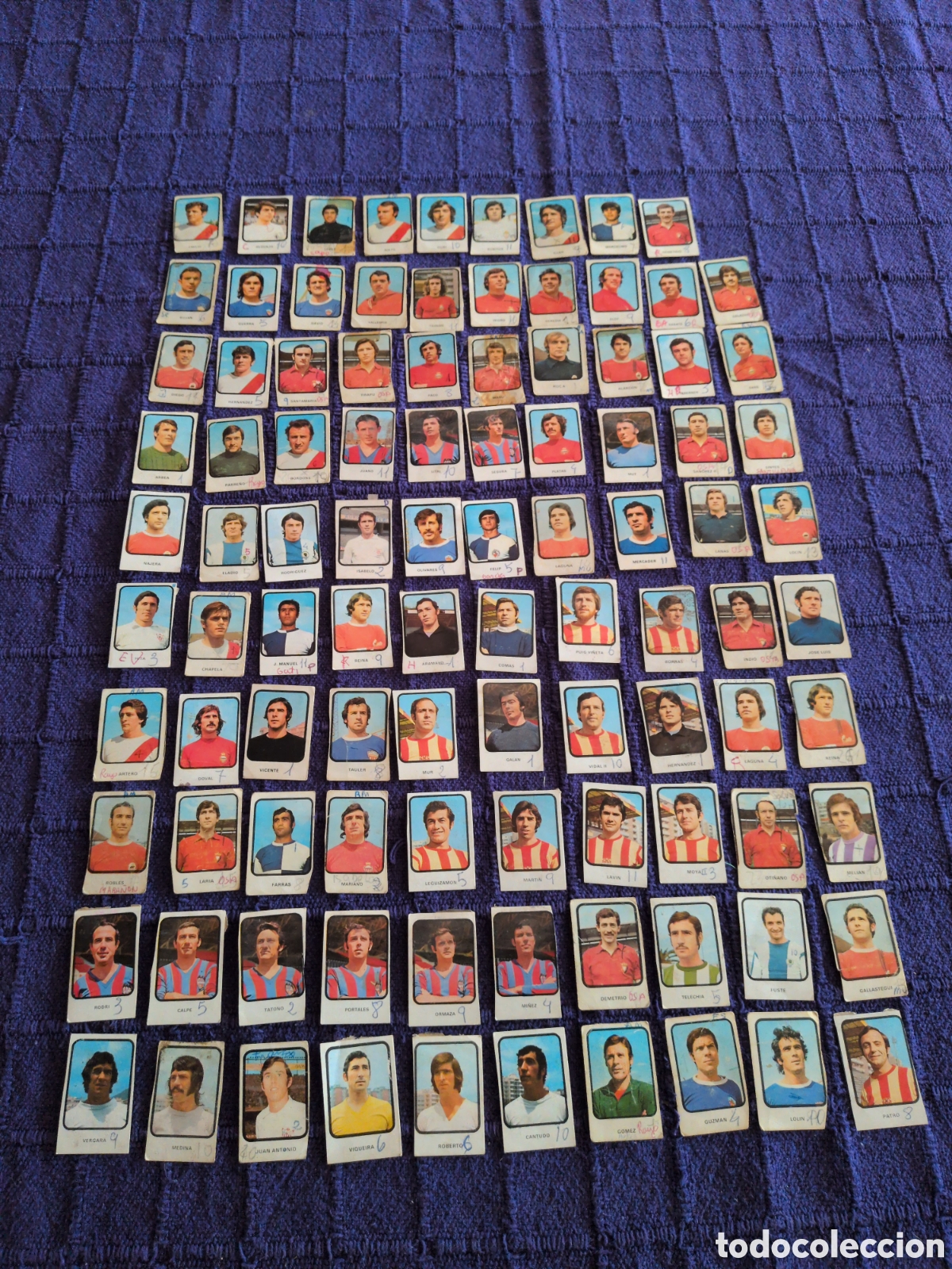 Cromos de f&uacute;tbol: Lote de 99 cromos recortados Ruiz Romero. Campeonato Nacional 1973 1974