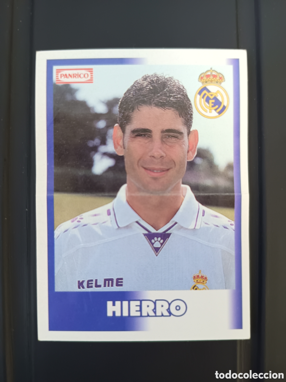Cromos de f&uacute;tbol: Hierro Panrico Real Madrid sin pegar