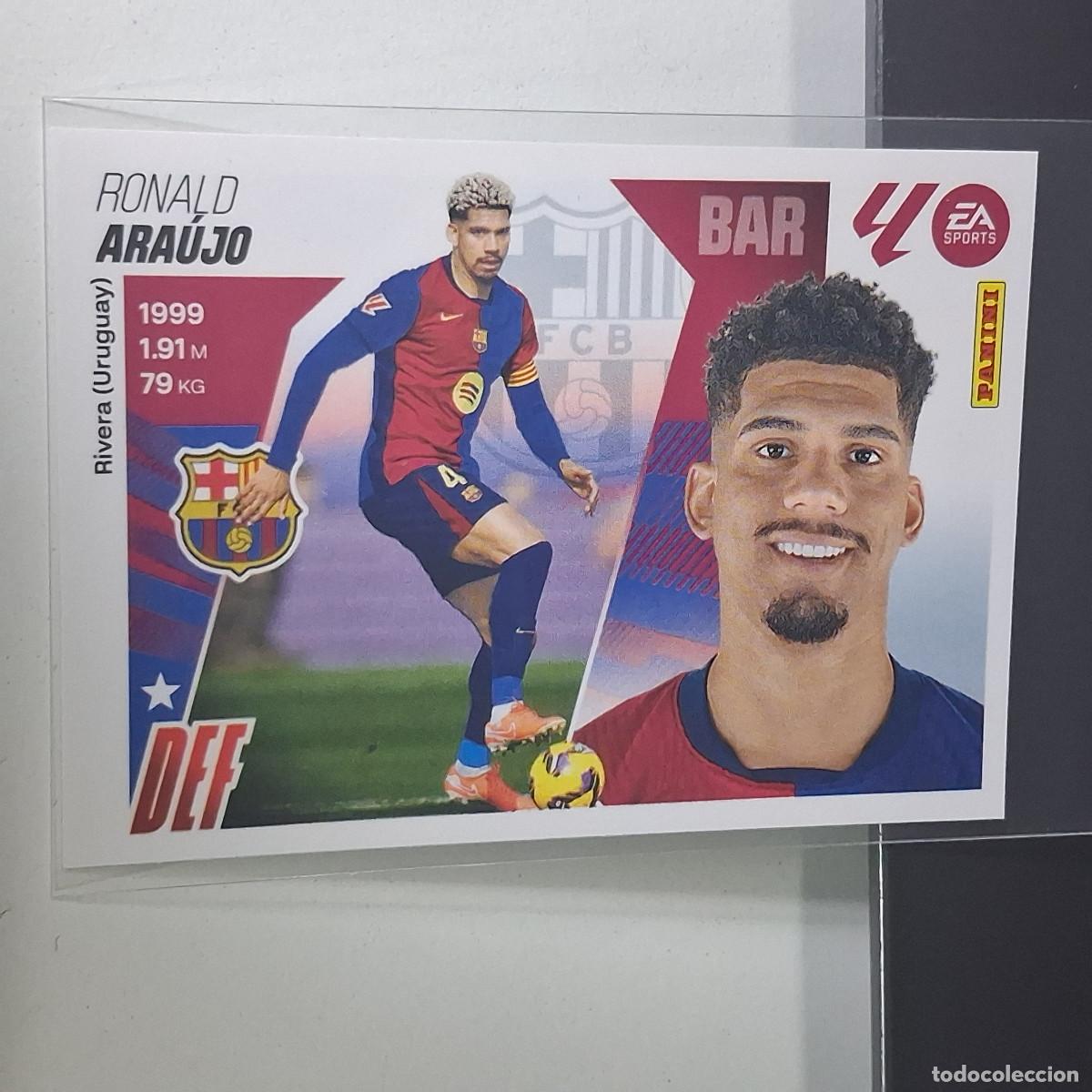 Cromos de f&uacute;tbol: D3 8 A 8A RONALD ARAUJO BARCELONA BAR&Ccedil;A LIGA ESTE 2025 2026 25 26 PANINI STICKERS CROMOS SPORTS