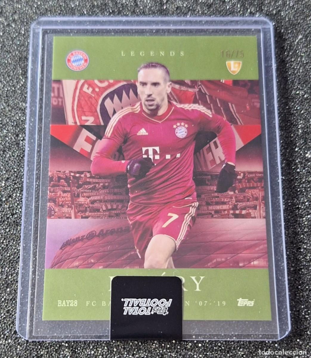 Cromos de f&uacute;tbol: Franck Ribery Bayern Munich Topps Total Football 16/75 Legends Green