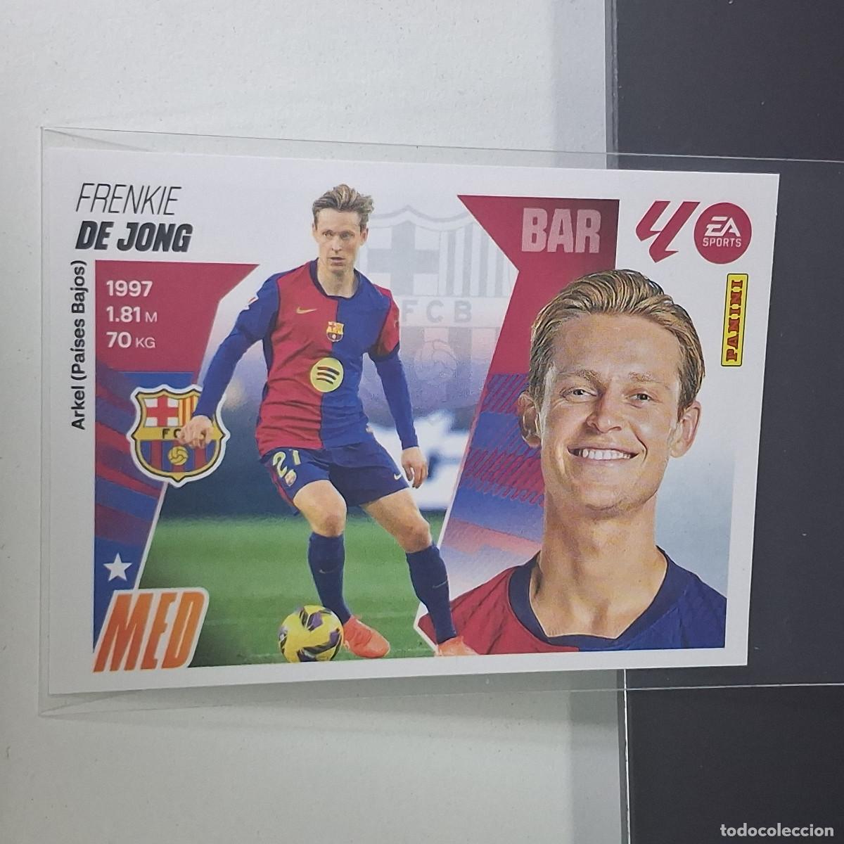Cromos de f&uacute;tbol: D3 12 FRENKIE DE JONG BARCELONA BAR&Ccedil;A LIGA ESTE 2025 2026 25 26 PANINI STICKERS CROMOS SPORTS
