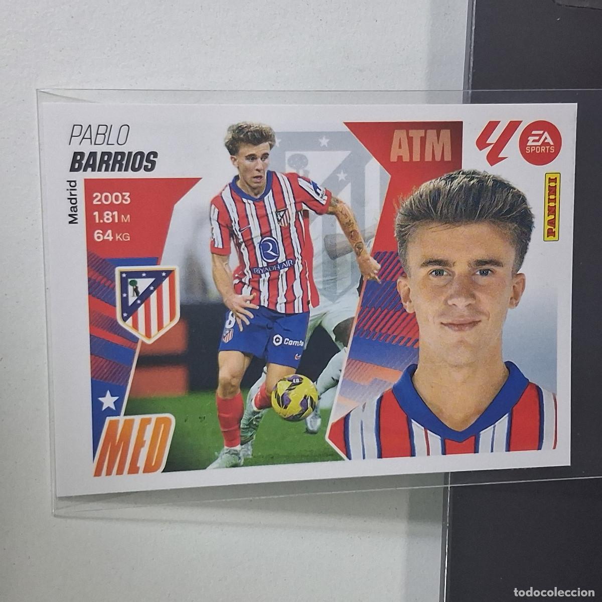 Cromos de f&uacute;tbol: D3 13 PABLO BARRIOS ATLETICO DE MADRID LIGA ESTE 2025 2026 25 26 PANINI STICKERS CROMOS SPORTS