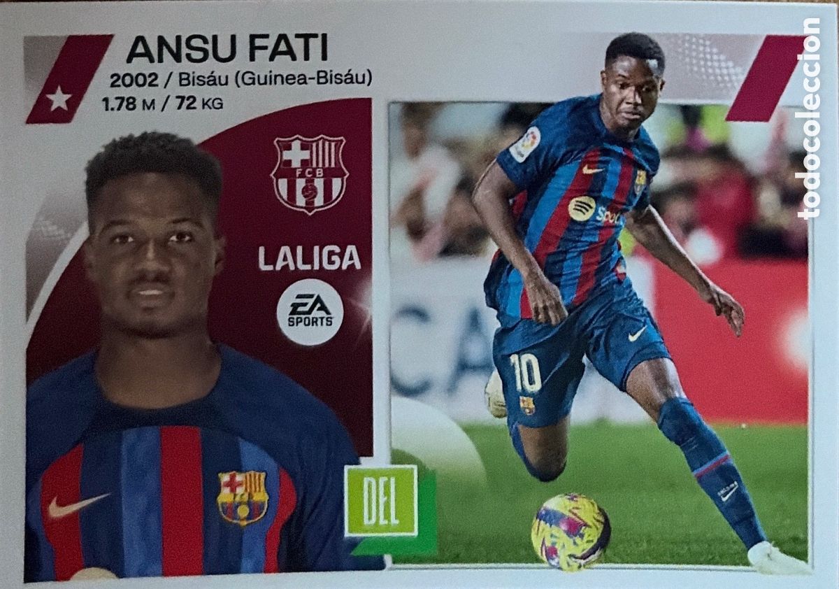 Cromos de Futebol: 18. ANSU FATI (BARCELONA) - COLECCIONES ESTE 2023/24 (PANINI)