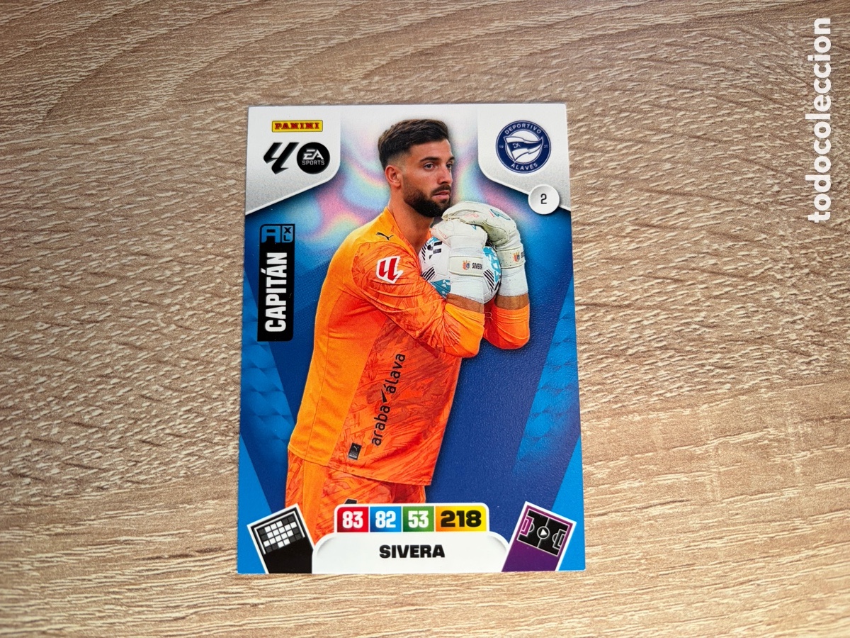 Cromos de f&uacute;tbol: 2 SIVERA CAPIT&Aacute;N ADRENALYN XL AXL 2025 2026 25 26 DEPORTIVO ALAV&Eacute;S