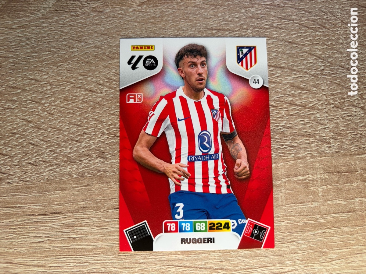 Cromos de f&uacute;tbol: 44 RUGGERI ADRENALYN XL AXL 2025 2026 25 26 ATL&Eacute;TICO DE MADRID