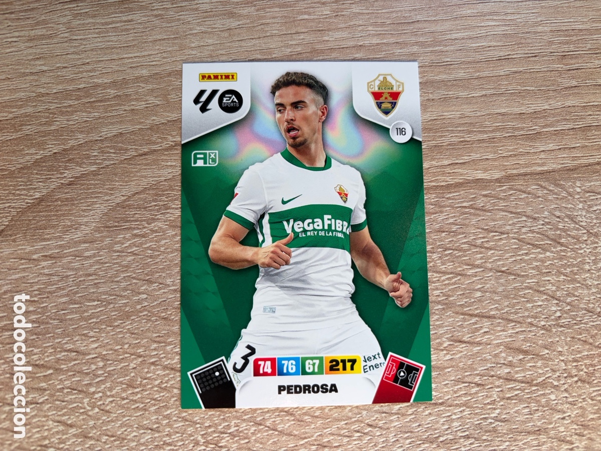 Cromos de f&uacute;tbol: 116 PEDROSA ADRENALYN XL AXL 2025 2026 25 26 ELCHE CF