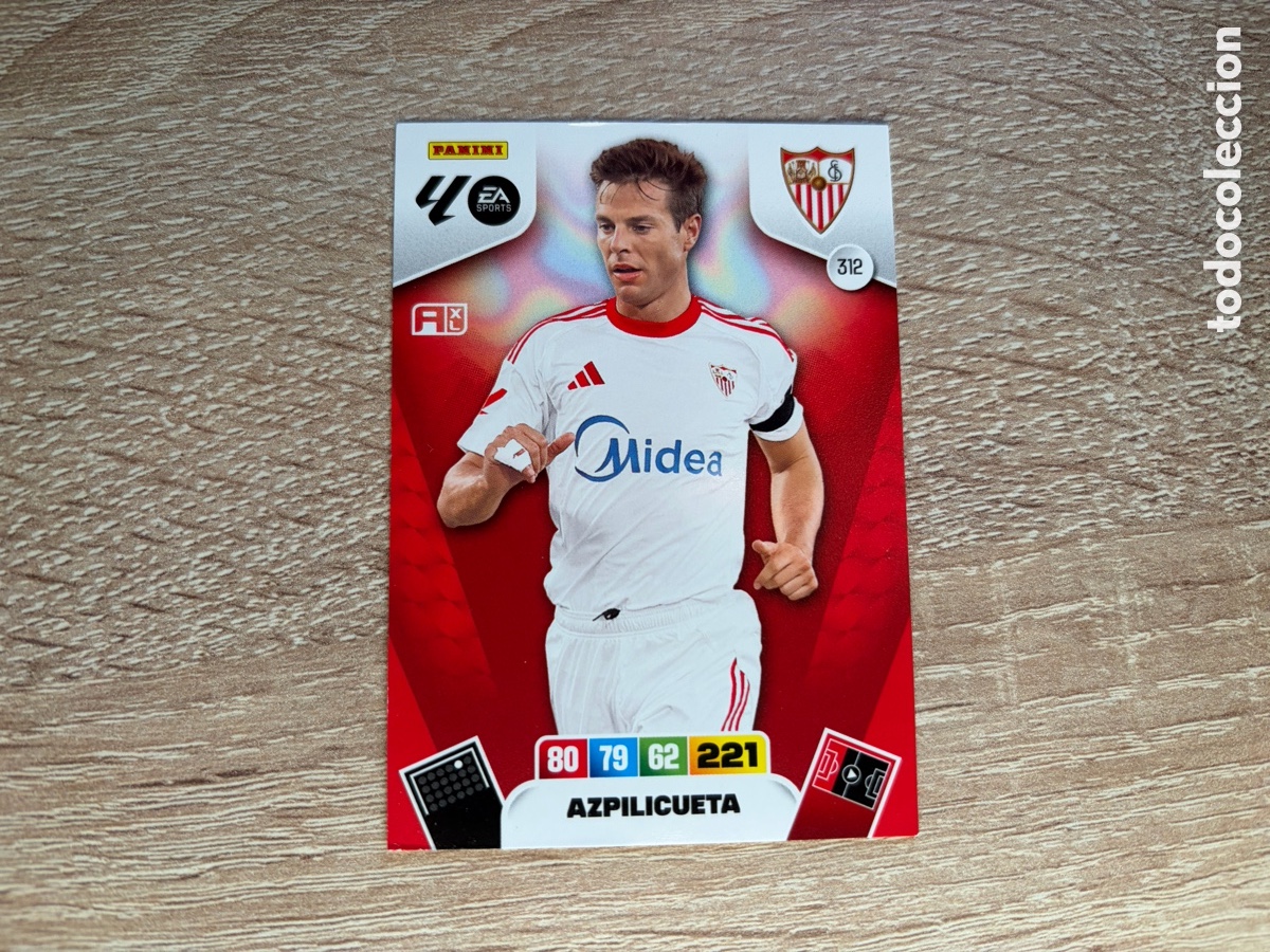 Cromos de f&uacute;tbol: 312 AZPILICUETA ADRENALYN XL AXL 2025 2026 25 26 SEVILLA FC