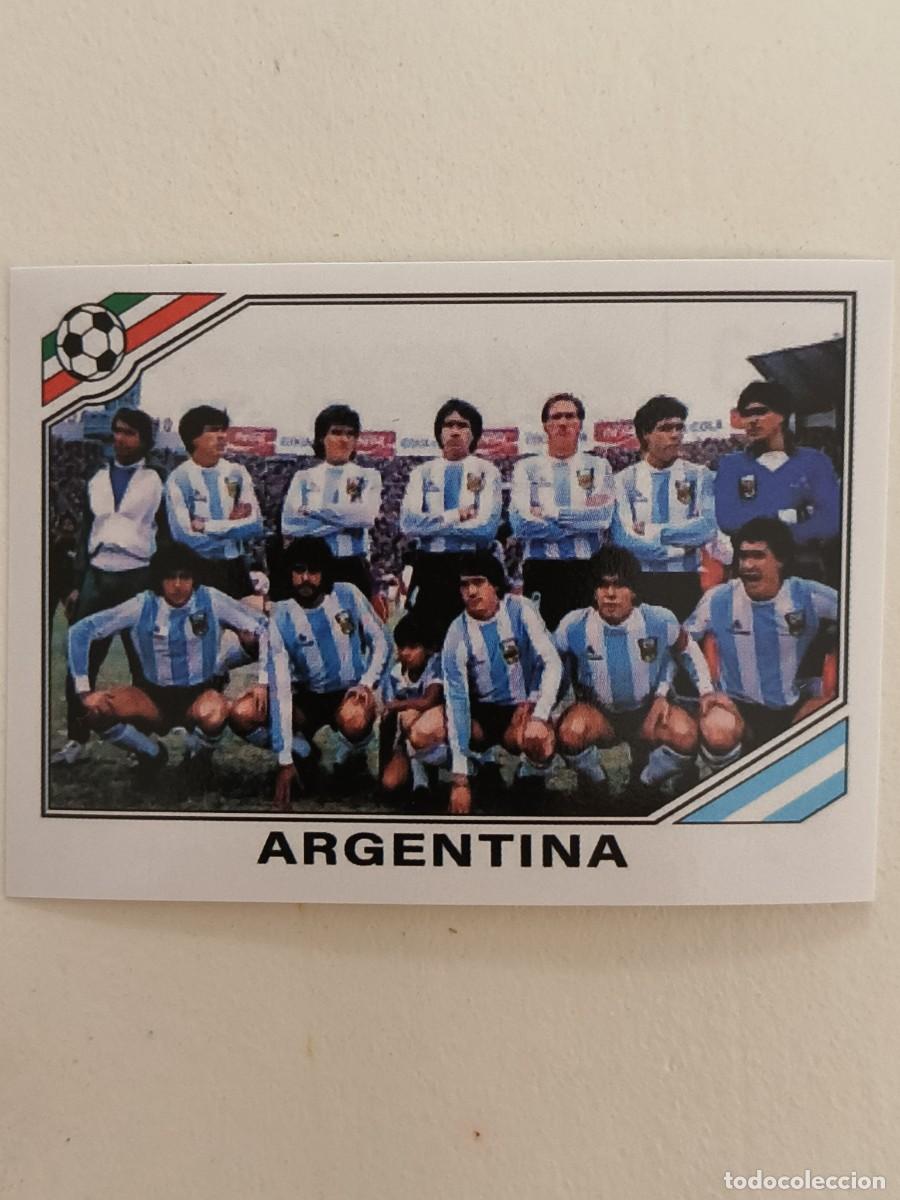 Cromos de f&uacute;tbol: #73 ALINEACION (ARGENTINA) MUNDIAL MEXICO 86 PANINI