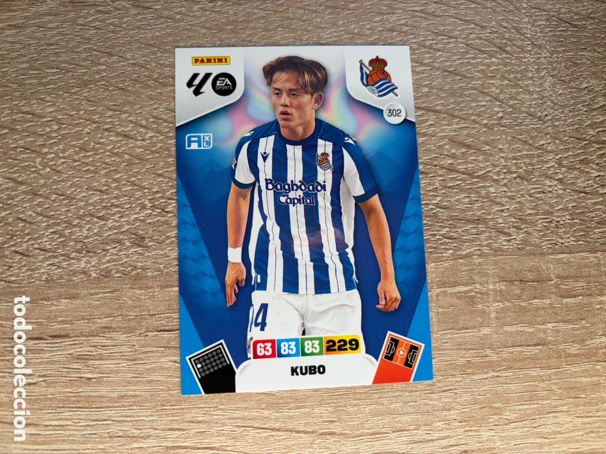 Cromos de f&uacute;tbol: 302 KUBO ADRENALYN XL AXL 2025 2026 25 26 REAL SOCIEDAD