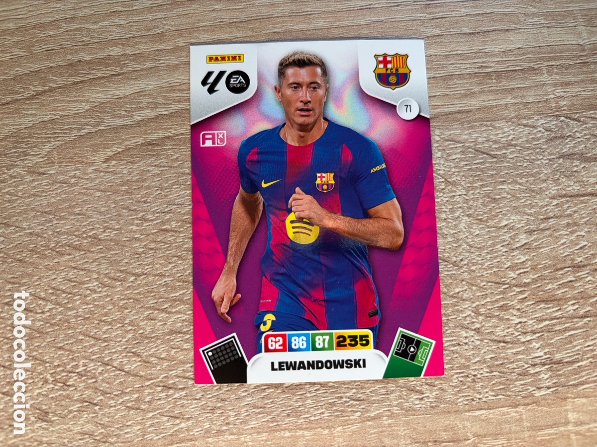 Cromos de f&uacute;tbol: 71 LEWANDOWSKI ADRENALYN XL AXL 2025 2026 25 26 FC BARCELONA