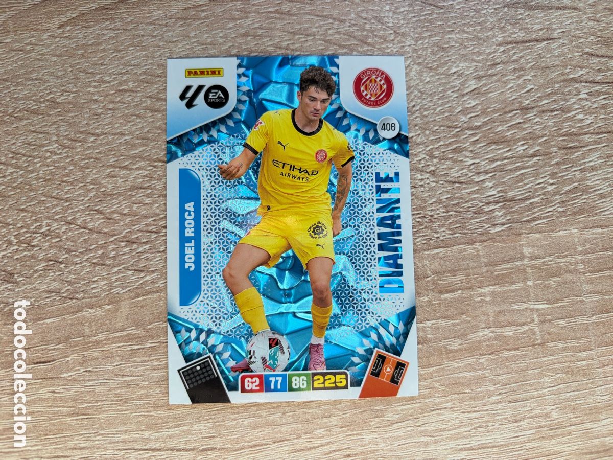Cromos de f&uacute;tbol: 406 JOEL ROCA DIAMANTE ADRENALYN XL AXL 2025 2026 25 26 GIRONA FC