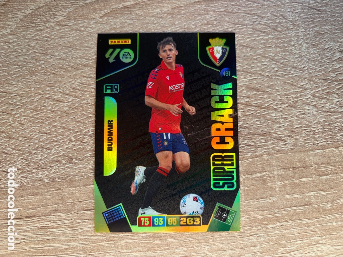 Cromos de f&uacute;tbol: 461 BUDIMIR SUPER CRACK ADRENALYN XL AXL 2025 2026 25 26 CA OSASUNA