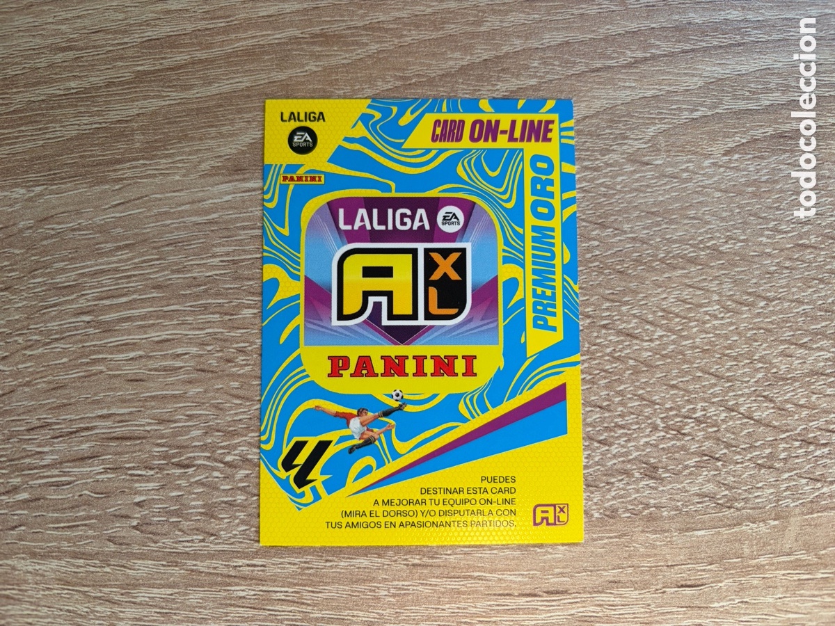 Cromos de f&uacute;tbol: CARD ON-LINE PREMIUM ORO ADRENALYN XL AXL 2023 2024 23 24 LALIGA EA SPORTS