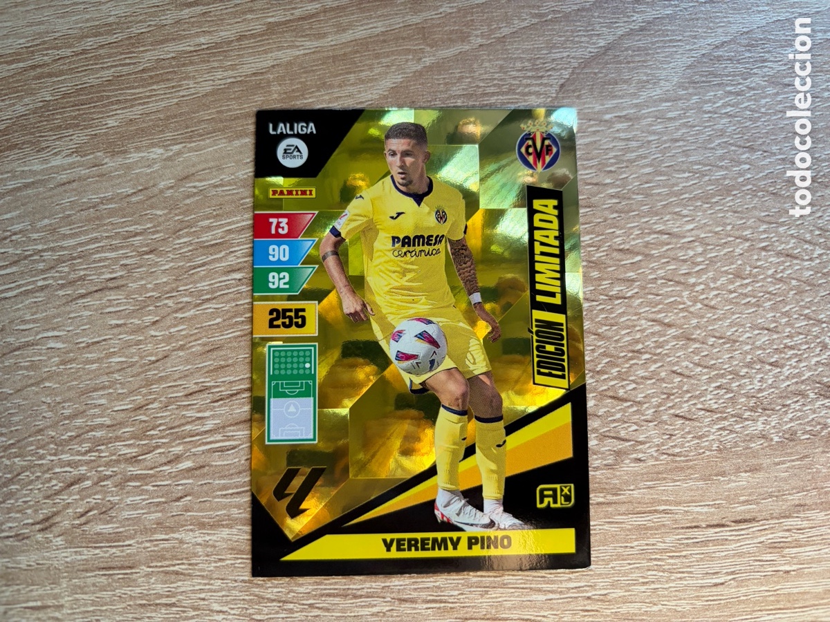 Cromos de Futebol: YEREMY PINO EDICI&Oacute;N LIMITADA ADRENALYN XL AXL 2023 2024 23 24 VILLARREAL CF